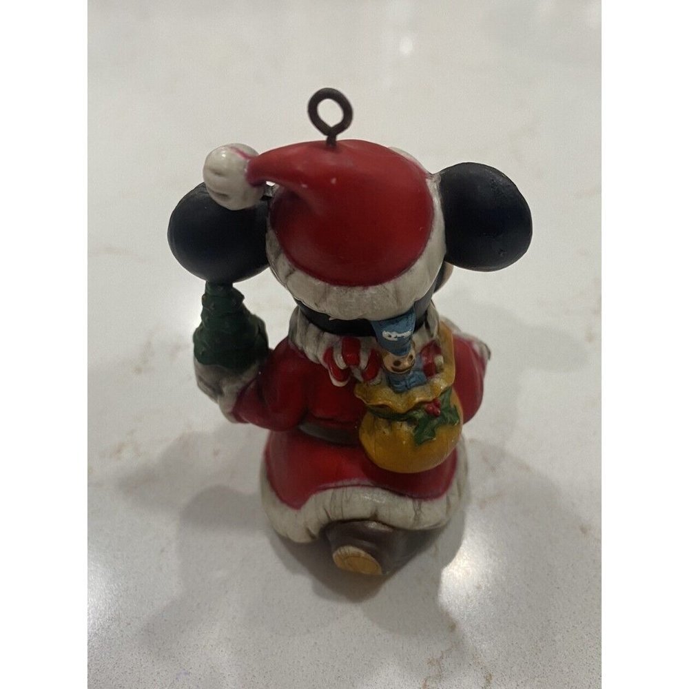 3/$15 SALE - Vintage Disney Kurt S. Adler Santa Mickey Mouse Ceramic Ornament - Picture 3 of 8